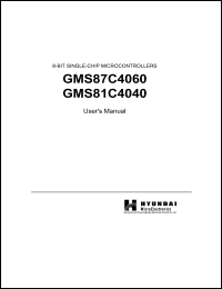 GMS81C4060 datasheet: ROM/RAM size:60 Kb/1.536 bytes,4.5 V-5.5 V, 4-16 MHz, CMOS single-chip 8-bit microcontroller for television GMS81C4060