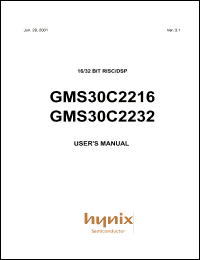 GMS30C2216 datasheet: 16 BIT RISC/DSP GMS30C2216