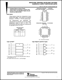 SN74ALS02ANSR datasheet:  QUADRUPLE 2-INPUT POSITIVE-NOR GATES SN74ALS02ANSR