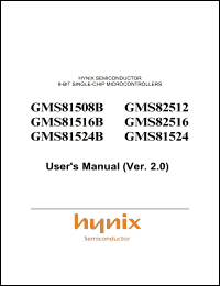 GMS81508BLQ datasheet: ROM/RAM size:8Kb/448 bytes, 1-10 MHz, 2.2-5.5 V, 8 BIT single chip microcontroller GMS81508BLQ