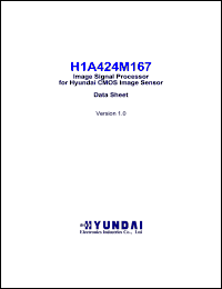 H1A424M167 datasheet:  3-3.6 V Image signal processor H1A424M167