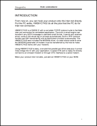 HMS91C7432 datasheet:  3.3 V , CMOS IC HMS91C7432