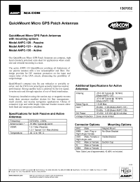 ANPC-128 datasheet:  Quck mount micro GPS patch antenna ANPC-128