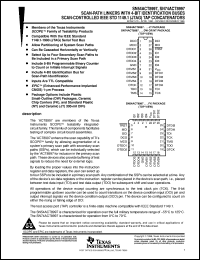 SN74ACT8997NT datasheet:  SCAN PATH LINKERS WITH 4-BIT IDENTIFICATION BUSES SCAN-CONTROLLED TAP CONCATENATORS SN74ACT8997NT