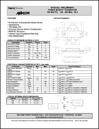 UF28150J datasheet: 100-500 MHz, 150 W, 28 V,  MOSFET power transistor UF28150J