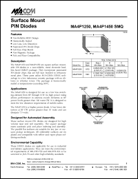 MA4P1450 datasheet:  Surface mount PIN diode MA4P1450