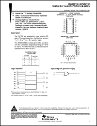 SN74ACT32DBR datasheet:  QUADRUPLE 2-INPUT POSITIVE-OR GATES SN74ACT32DBR