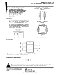 SN74HCT32D datasheet:  QUADRUPLE 2-INPUT POSITIVE-OR GATES SN74HCT32D