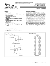 CY74FCT162373CTPVC datasheet:  16-BIT TRANSPARENT D-TYPE LATCHES WITH 3-STATE OUTPUTS CY74FCT162373CTPVC