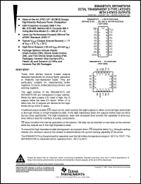 SNJ54ABT573J datasheet:  OCTAL TRANSPARENT D-TYPE LATCHES WITH 3-STATE OUTPUTS SNJ54ABT573J