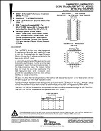 5962-9686701QRA datasheet:  OCTAL TRANSPARENT D-TYPE LATCHES WITH 3-STATE OUTPUTS 5962-9686701QRA
