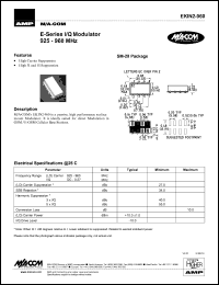 EKIN2-960 datasheet: 925-960 MHz,I/Q modulator EKIN2-960