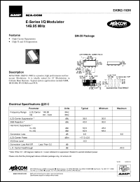 EKIN2-150H datasheet: 149.95 MHz,I/Q modulator EKIN2-150H