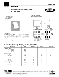 ELCM-1MH datasheet: 2-500 MHz,surface mount mixer ELCM-1MH