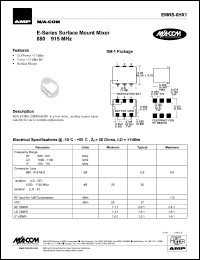 EMRS-6HX1 datasheet: 880-915 MHz,  surface mount mixer EMRS-6HX1