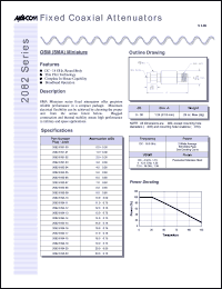2082-6502-20 datasheet: 10 Watt, DC-18 GHz, Fixed coaxial attenuator 2082-6502-20