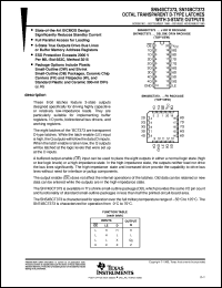 SNJ54BCT373J datasheet:  OCTAL TRANSPARENT D-TYPE LATCHES WITH 3-STATE OUTPUTS SNJ54BCT373J