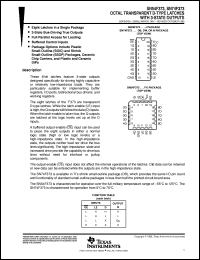 JM38510/34601BSA datasheet:  OCTAL TRANSPARENT D-TYPE LATCHES WITH 3-STATE OUTPUTS JM38510/34601BSA