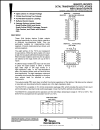 SNJ54F373FK datasheet:  OCTAL TRANSPARENT D-TYPE LATCHES WITH 3-STATE OUTPUTS SNJ54F373FK