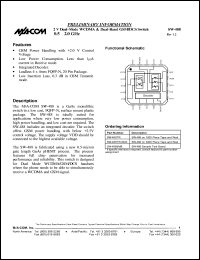 SW-488TR datasheet: 0.5-2 GHz, 2 V dual-mode WCDMA and dual-band GSM/DCS switch SW-488TR