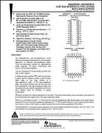 SN74ABT841ADWR datasheet:  10-BIT BUS-INTERFACE D-TYPE LATCHES WITH 3-STATE OUTPUTS SN74ABT841ADWR