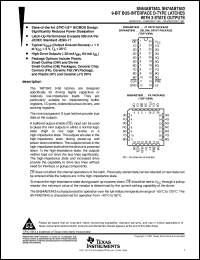 SN74ABT843DBR datasheet:  9-BIT BUS-INTERFACE D-TYPE LATCHES WITH 3-STATE OUTPUTS SN74ABT843DBR