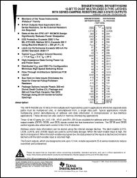 SN74ABTH162260DL datasheet:  12-BIT TO 24-BIT MULTIPLEXED D-TYPE LATCHES WITH SERIES-DAMPING RESISTORS AND 3-STATE OUTPUTS SN74ABTH162260DL