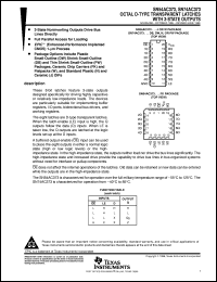 SN74AC373N datasheet:  OCTAL D-TYPE TRANSPARENT LATCHES WITH 3-STATE OUTPUTS SN74AC373N