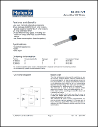 MLX90721S datasheet: Auto shut off timer MLX90721S