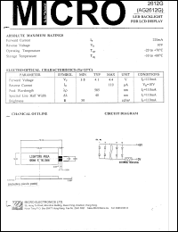 2612G datasheet: 220mA 10V led backlight for LCD display 2612G