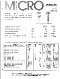 2N2923 datasheet: NPN silicon planar epitaxial transistor 2N2923