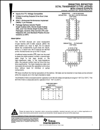 SN74ACT533DBR datasheet:  OCTAL TRANSPARENT D-TYPE LATCHES WITH 3-STATE OUTPUTS SN74ACT533DBR