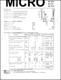 BC182L datasheet: 300mW PNP silicon planar epitaxial transistor BC182L