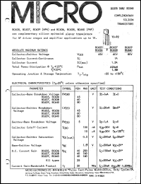 BC639 datasheet: 625mW NPN complementary silicon transistor BC639