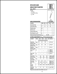 2N6716 datasheet: NPN silicon planar medium power transistor 2N6716