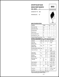 BSR30 datasheet: PNP silicon  planar medium power transistor BSR30