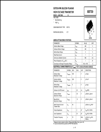 BST39 datasheet: NPN silicon  planar high voltage transistor BST39