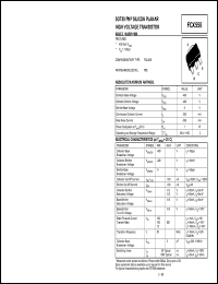 FCX558 datasheet: PNP silicon  planar high voltage transistor FCX558