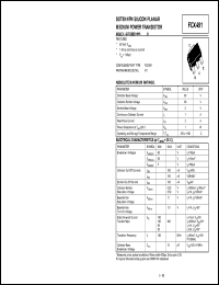 FCX491 datasheet: NPN silicon  planar medium power transistor FCX491