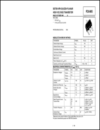 FCX495 datasheet: NPN silicon  planar high voltage transistor FCX495