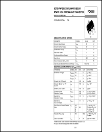 FCX589 datasheet: PNP silicon  planar medium power high performance transistor FCX589