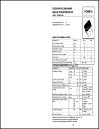 FCX591A datasheet: PNP silicon  planar medium power  transistor FCX591A