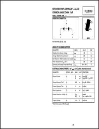 FLLD263 datasheet: Silicon planar low leakage common anode diode pair FLLD263