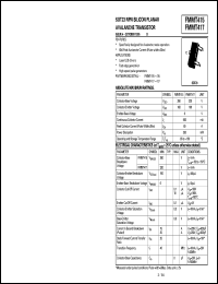 FMMT417 datasheet: NPN silicon planar avalanche transistor FMMT417