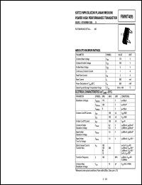 FMMT495 datasheet: NPN silicon planar medium power high performance transistor FMMT495