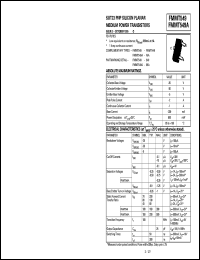 FMMT549 datasheet: PNP silicon planar medium power transistor FMMT549