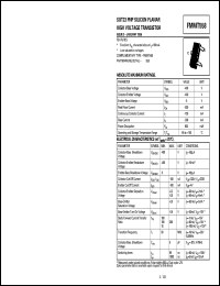 FMMT558 datasheet: PNP silicon planar high voltage transistor FMMT558