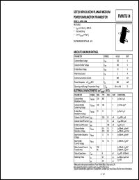 FMMT614 datasheet: NPN silicon planar medium power darlington transistor FMMT614