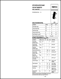 FMMT918 datasheet: NPN silicon planar VHF/UHF transistor FMMT918