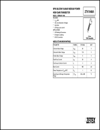 ZTX1048A datasheet: NPN silicon planar medium power high gain transistor ZTX1048A